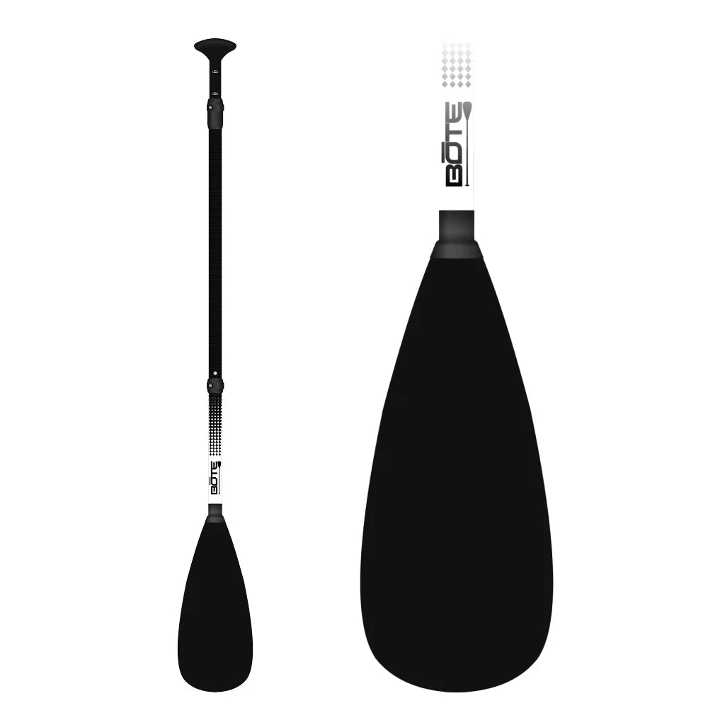 Bote 3-Piece Kids Adjustable Fiberglass Paddle Black, , BOTE, at Festive Water Paddlesports