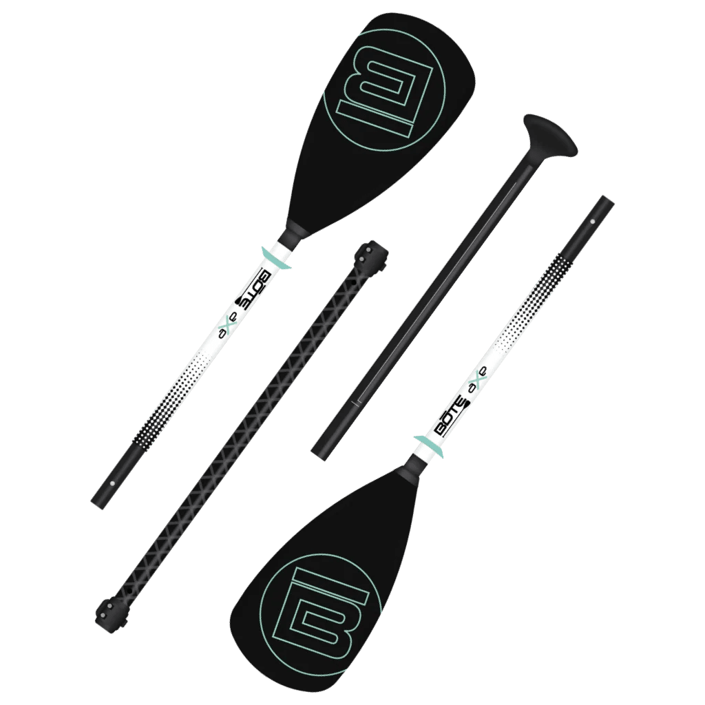 Bote 4-Piece Hybrid Adjustable Aluminum Paddle Black, , BOTE, at Festive Water Paddlesports
