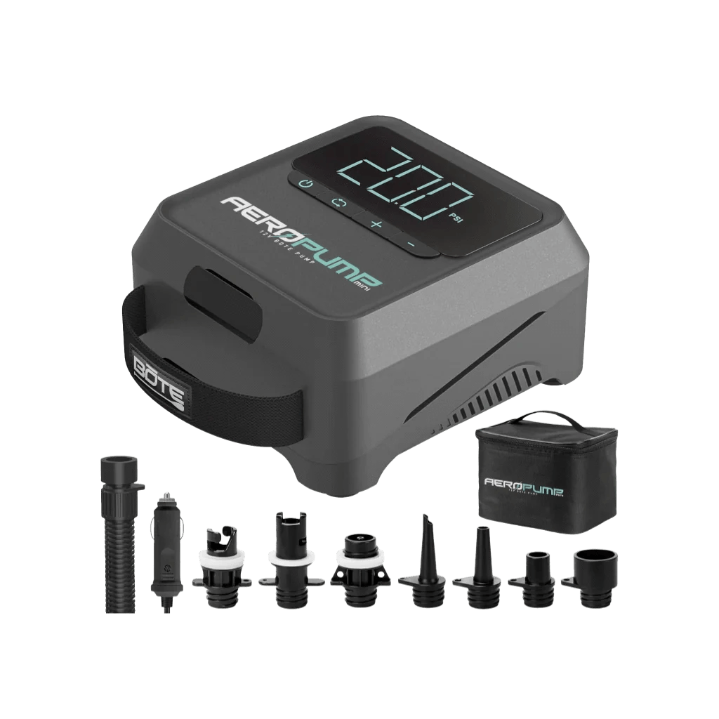 BOTE AeroPump Mini 12 Volt Pump, High Pressure Electric Pump, BOTE, , , at Festive Water Paddlesports