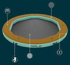 BOTE Hangout Water Hammock, Float Pad, BOTE, 7', , at Festive Water Paddlesports