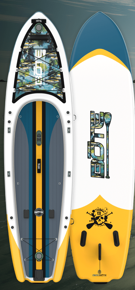 BOTE Rackham Aero 12'4" Paddle Board, Inflatable Paddle Board, BOTE, Fischer Ahi at Festive Water Paddlesports