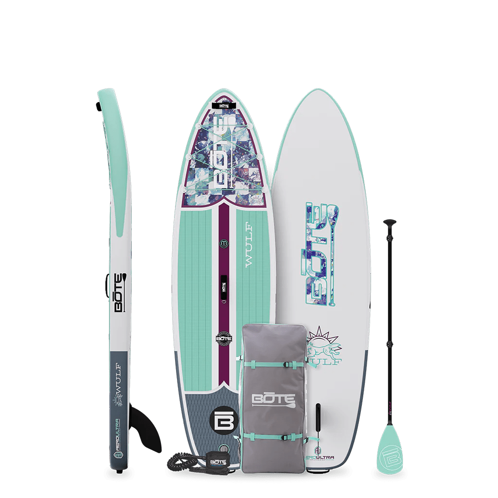 BOTE WULF Aero Inflatable Paddle Board, Inflatable Paddle Board, BOTE, Native Glacier 10"4' at Festive Water Paddlesports