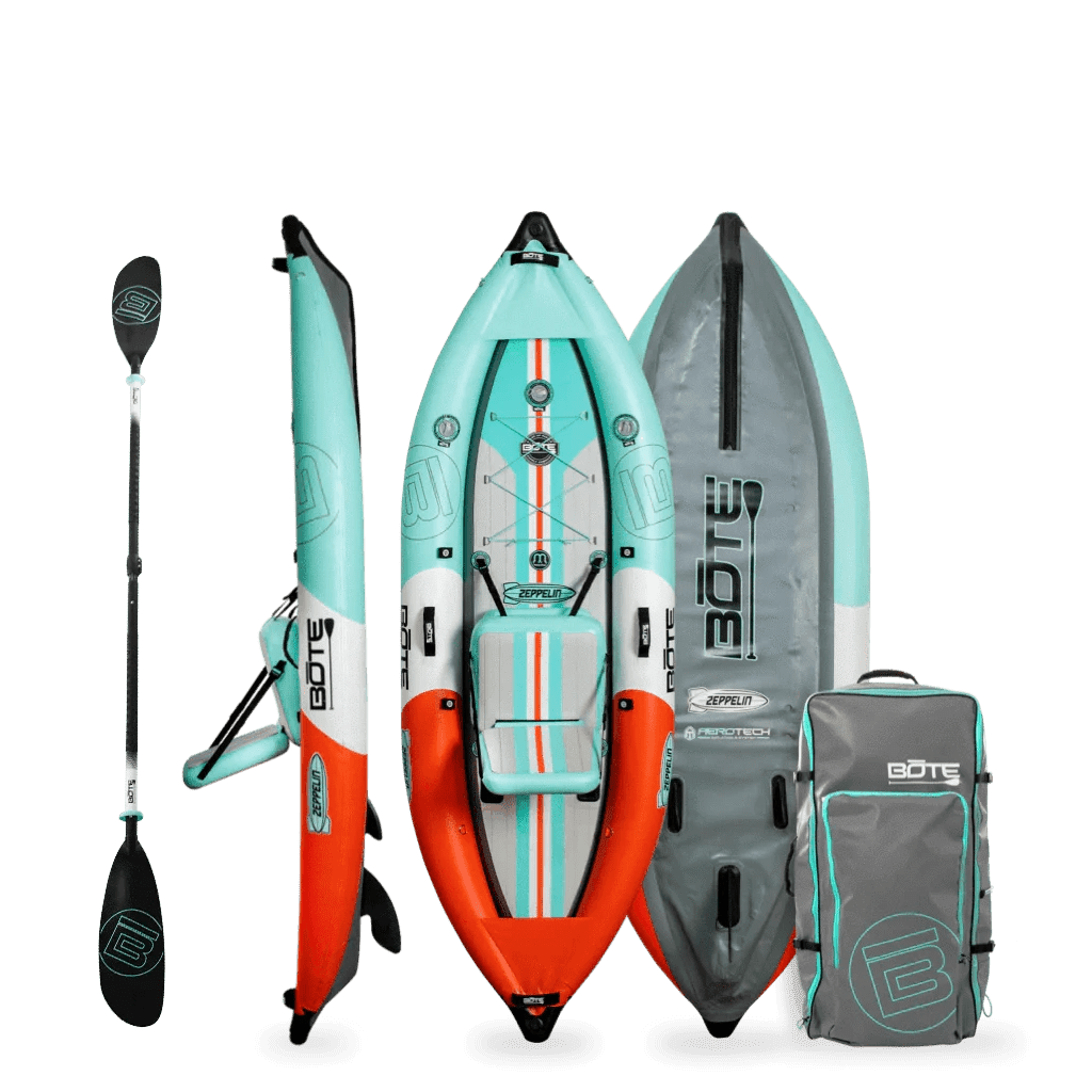 Bote Zeppelin Aero 10′ Classic Seafoam Inflatable Kayak, Inflatable Kayak, BOTE, , , at Festive Water Paddlesports