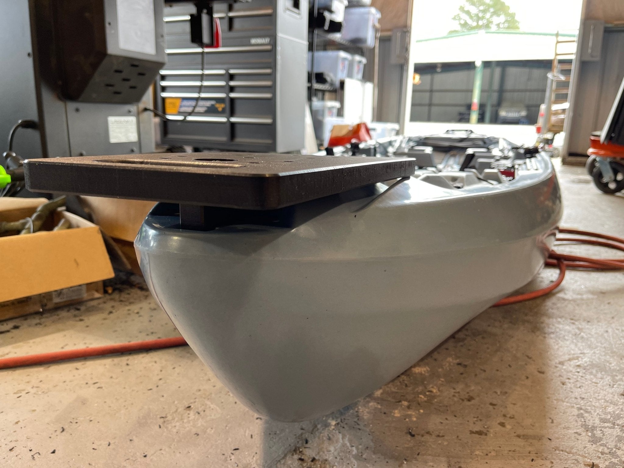 Bow Mount Trolling Motor Plates, Kayak Bow Mount Plate, One Objective, Crescent Shoalie, , at Festive Water Paddlesports