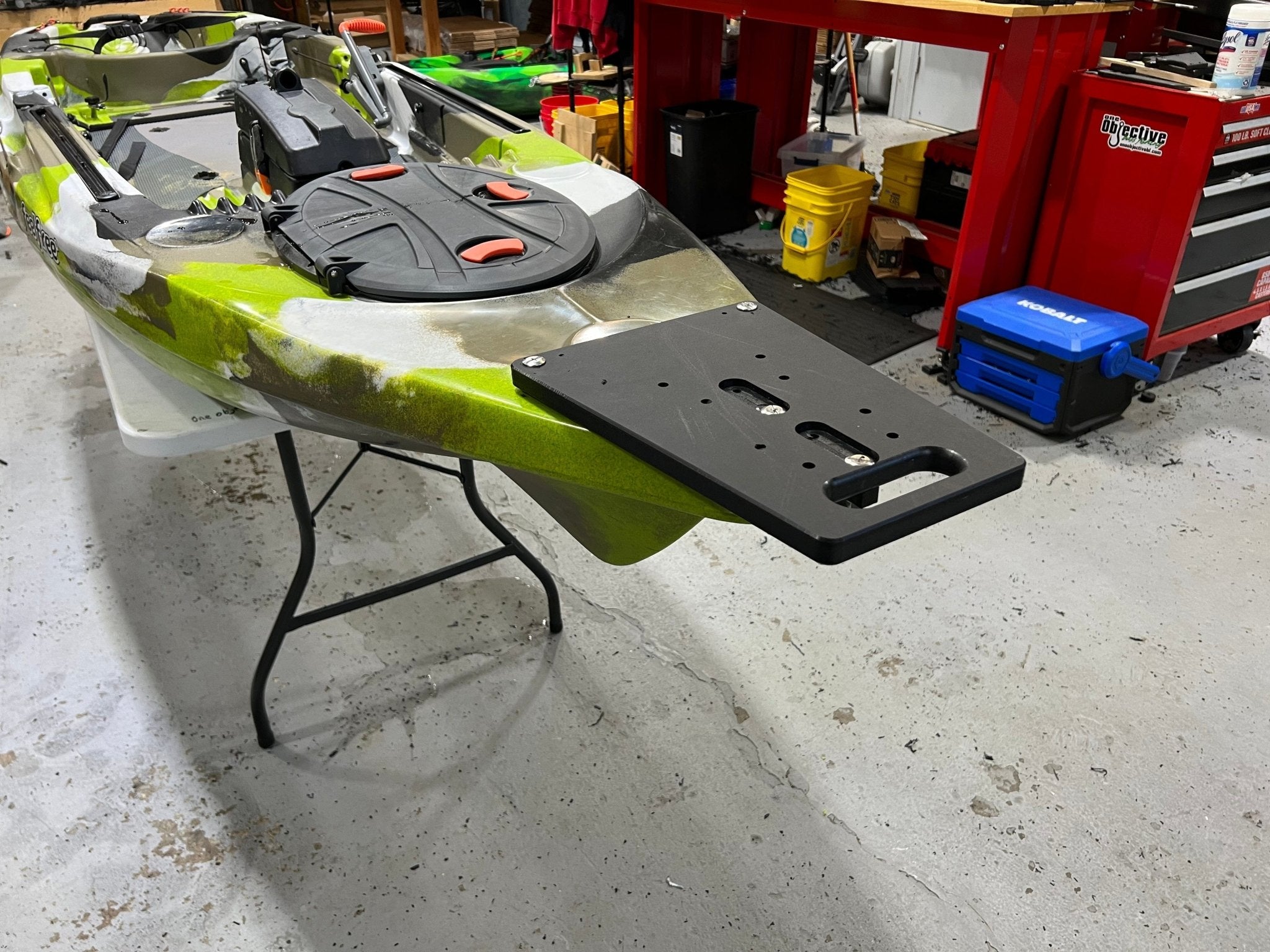 Bow Mount Trolling Motor Plates, Kayak Bow Mount Plate, One Objective, Feel Free Moken 12.5, , at Festive Water Paddlesports