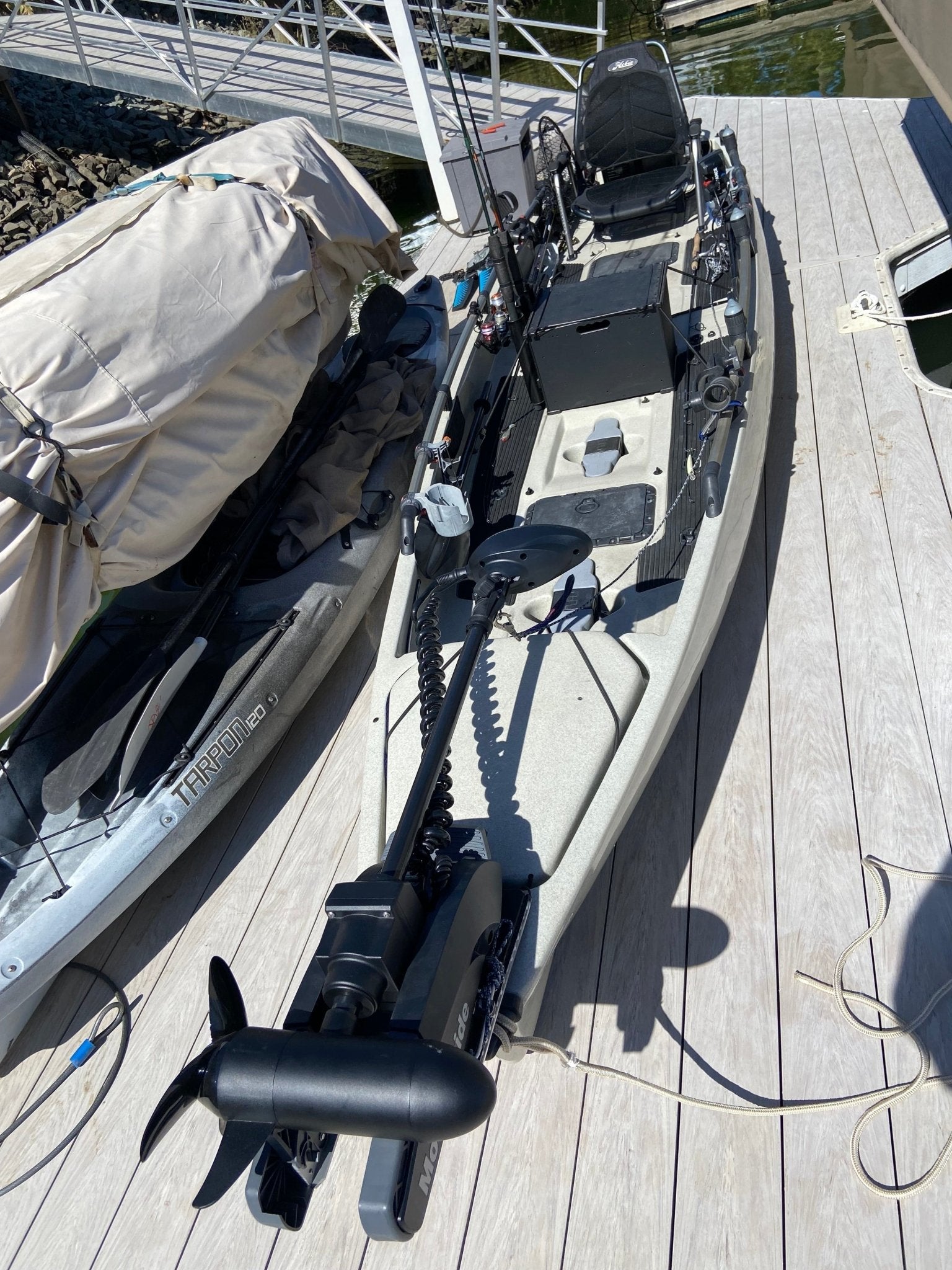 Bow Mount Trolling Motor Plates, Kayak Bow Mount Plate, One Objective, Hobie PA 17, , at Festive Water Paddlesports