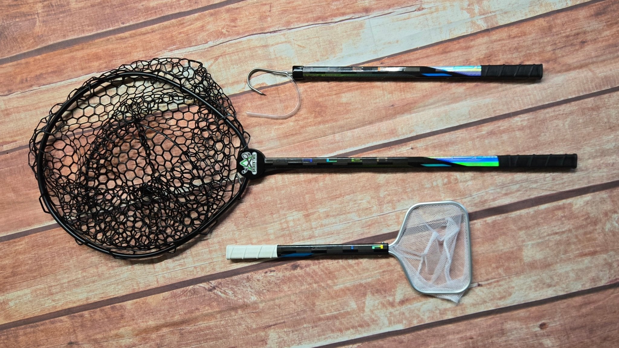 Broken Twig Nets Bundle - Bauer Sticks, Landing Nets, Broken Twig Landing Nets, at Festive Water Paddlesports