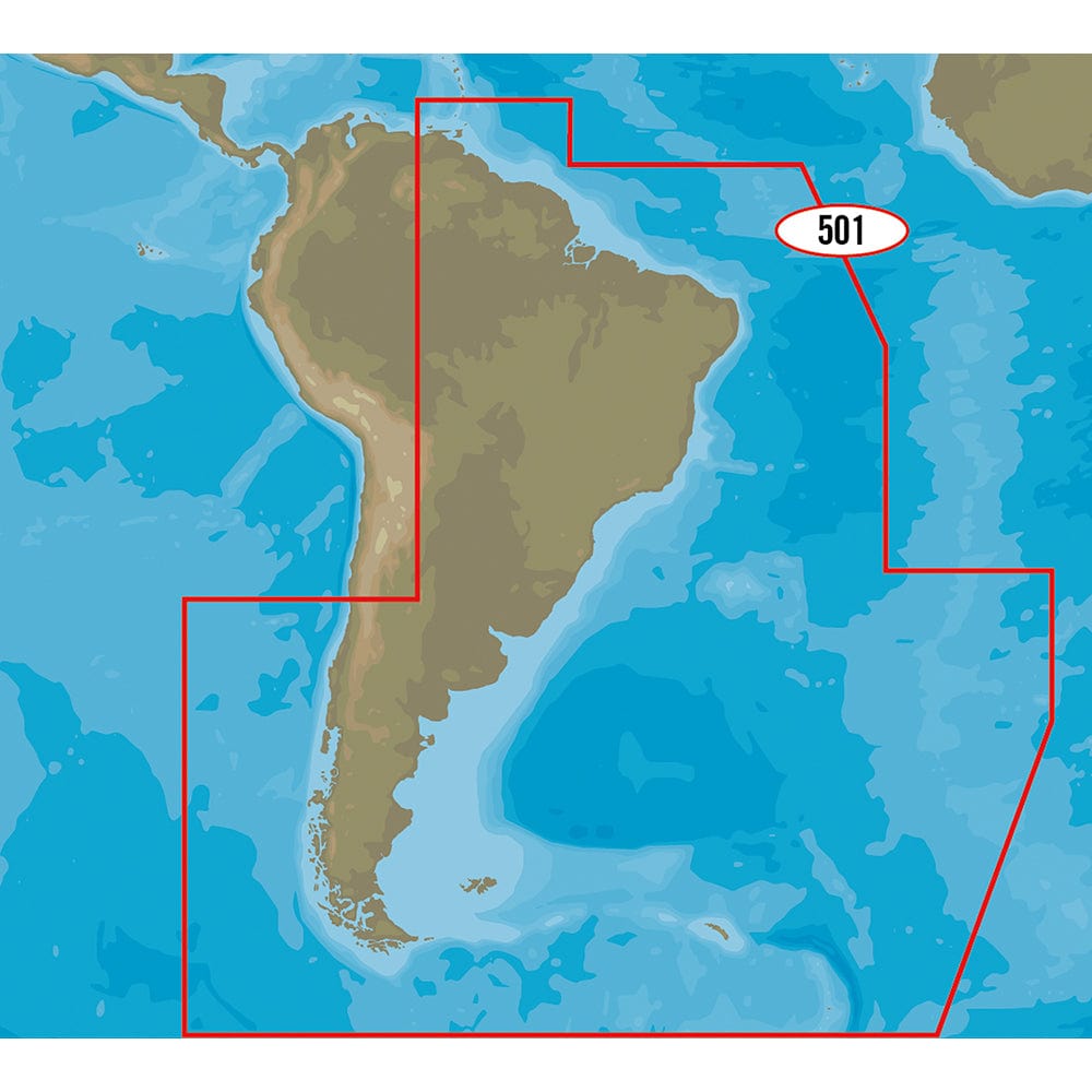 C - MAP 4D SA - D501 Gulf of Paria to Cape Horn [M - SA - D501 - MS], C - Map 4D, C - MAP, , , at Festive Water Paddlesports
