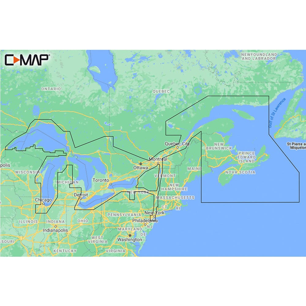 C - MAP M - NA - Y201 - MS Great Lakes To Nova Scotia REVEAL Coastal Chart [M - NA - Y201 - MS], C - Map Reveal, C - MAP, , , at Festive Water Paddlesports