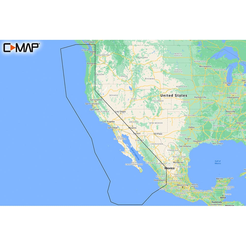 C - MAP M - NA - Y206 - MS West Coast Baja California REVEAL Coastal Chart - Does NOT contain Hawaii [M - NA - Y206 - MS], C - Map Reveal, C - MAP, , , at Festive Water Paddlesports