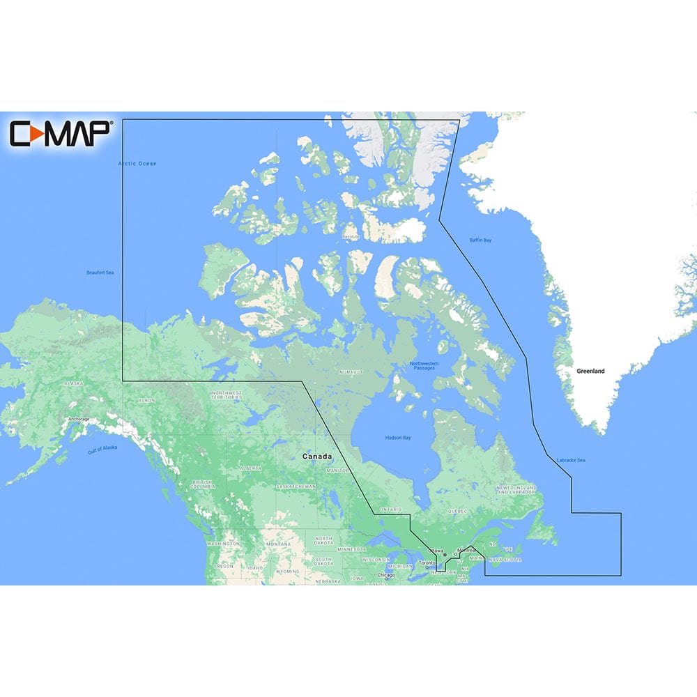 C - MAP M - NA - Y209 - MS Canada North East REVEAL Coastal Chart [M - NA - Y209 - MS], C - Map Reveal, C - MAP, , , at Festive Water Paddlesports