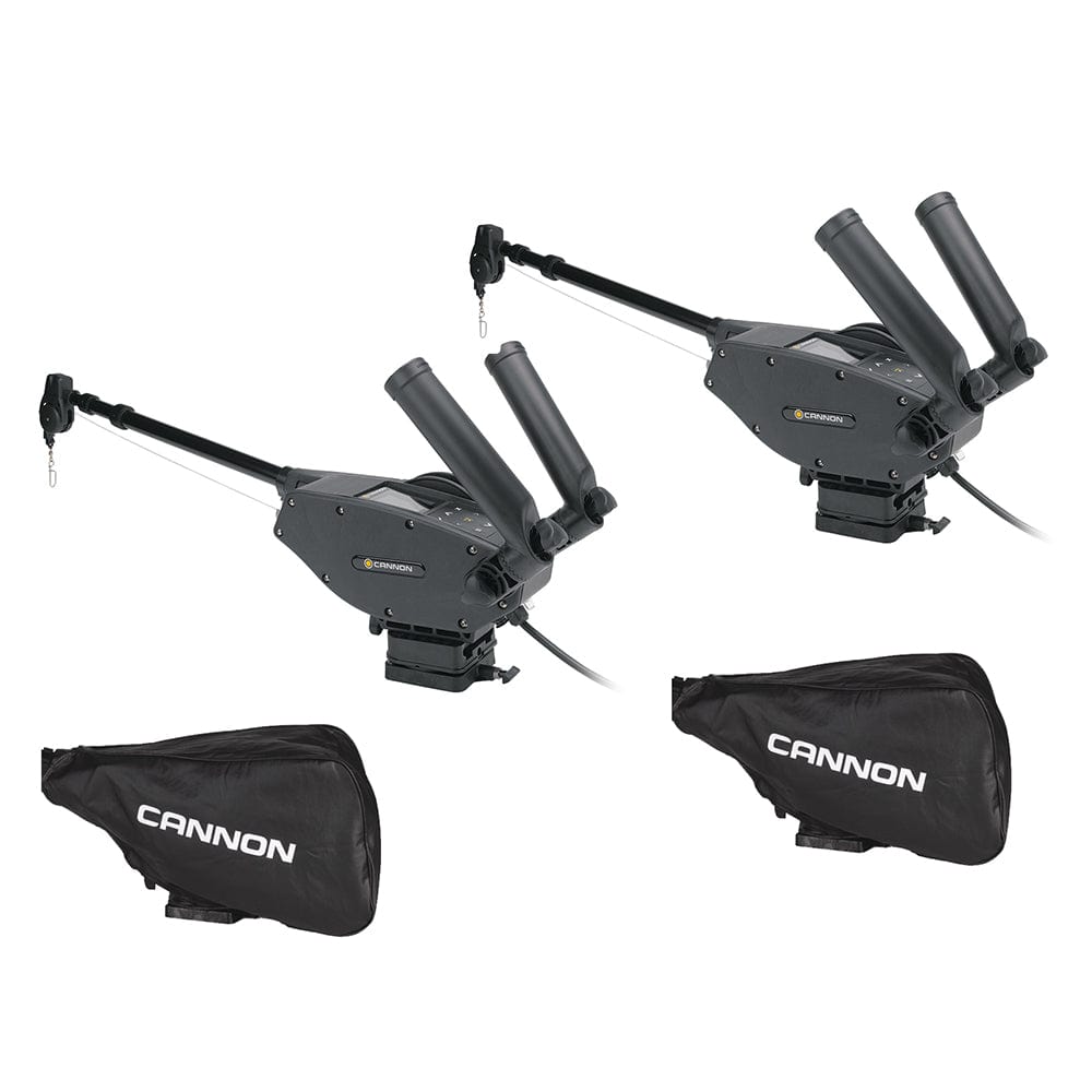 Cannon Optimum 10 BT Electric Downrigger 2 - Pack w/Black Covers [1902335X2/COVERS], Downriggers, Cannon, , , at Festive Water Paddlesports