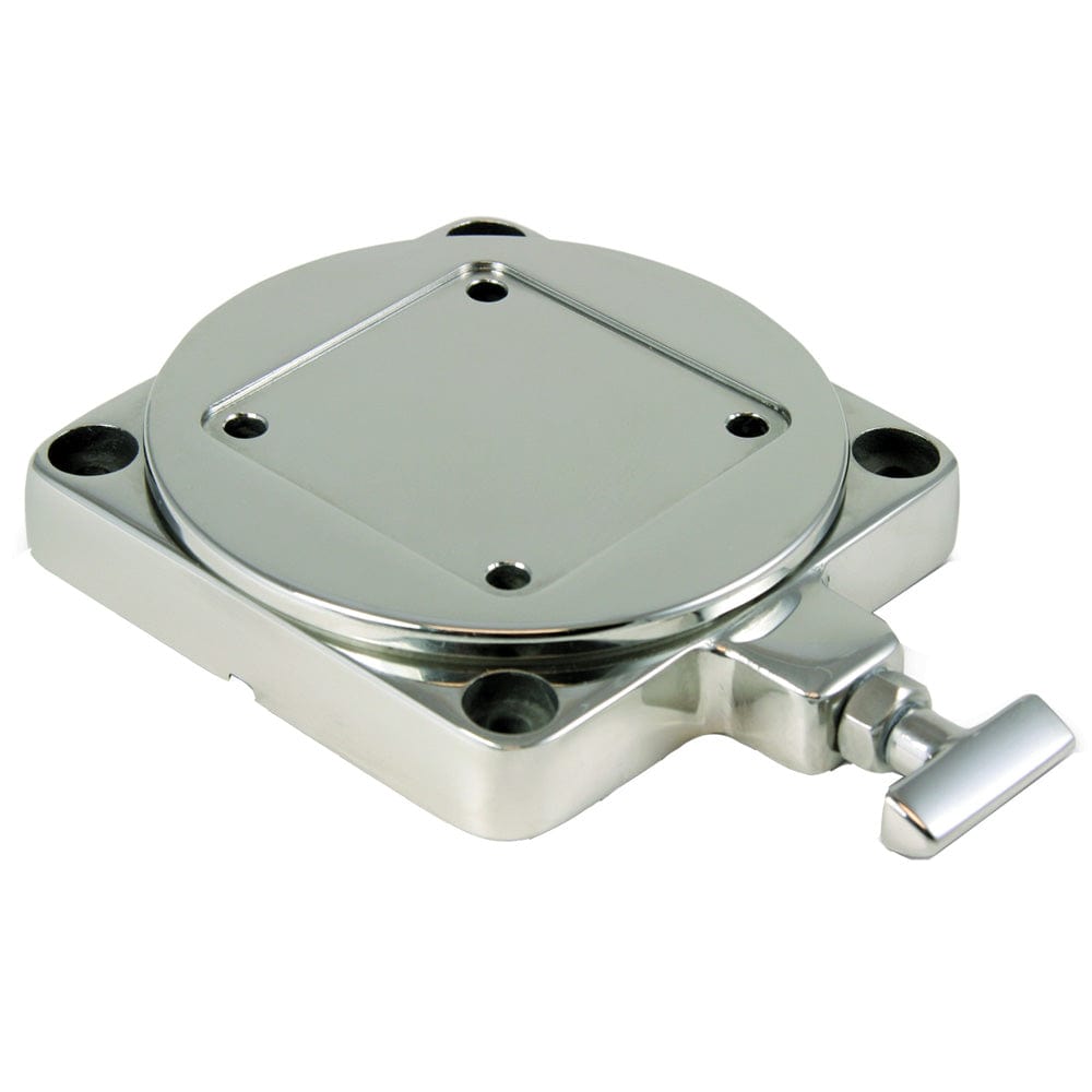 Cannon Stainless Steel Low Profile Swivel Base [1903002], Downrigger Accessories, Cannon, , , at Festive Water Paddlesports