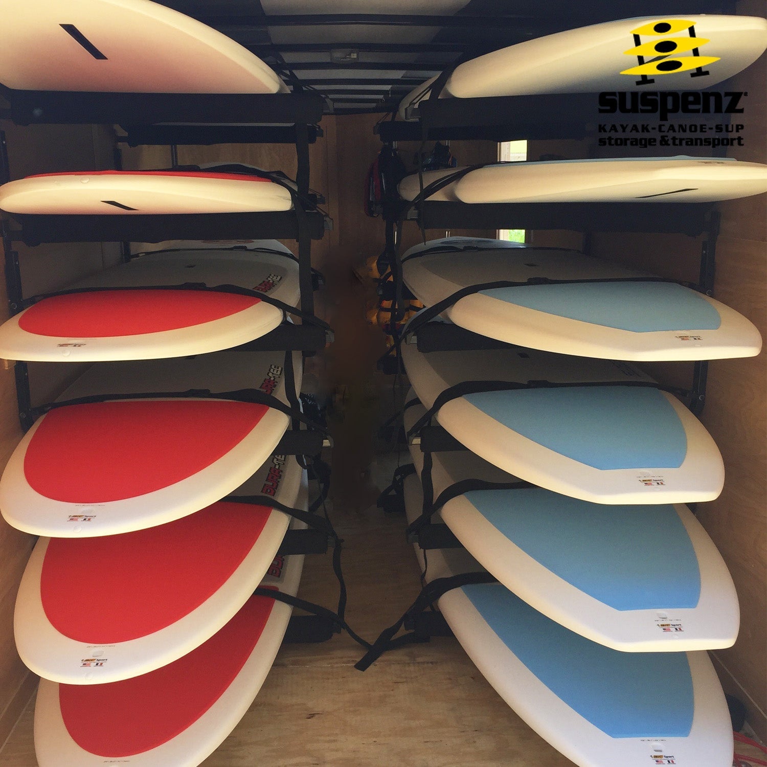 Canoe Rack - 36", Wall Storage, Suspenz, at Festive Water Paddlesports