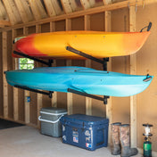 Champlain Kayak Storage | Indoor Adjustable Rack | 2 Levels, Wall Mounted, StoreYourBoard, , , at Festive Water Paddlesports