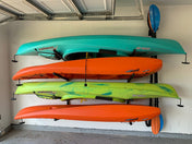 Champlain Kayak Storage | Indoor Adjustable Rack | 4 Levels, Wall Mounted, StoreYourBoard, , , at Festive Water Paddlesports