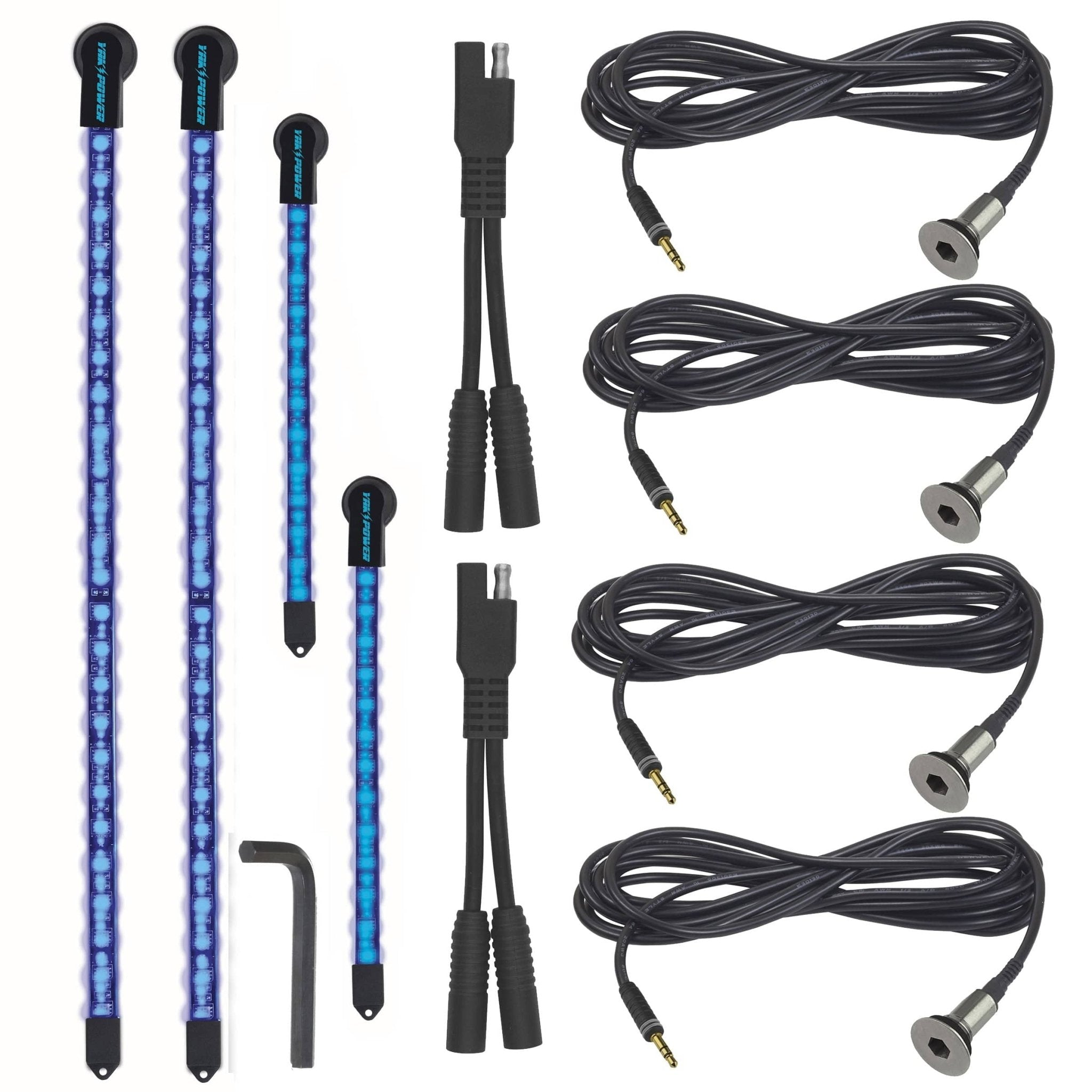 Complete LED Light Kit, 4 - Piece, Electronics, Yak Power, Blue, , at Festive Water Paddlesports