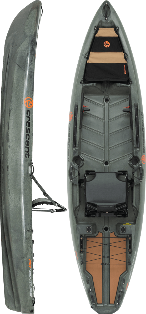 Crescent CK1 Venture 11' Kayak, Recreation Kayak, Crescent, Moon Rock, , at Festive Water Paddlesports