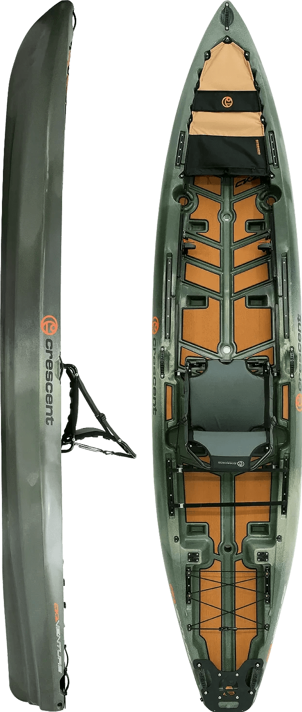 Crescent CK2 Venture Fishing Kayak, Fishing Kayak, Crescent, OG Camo, , at Festive Water Paddlesports