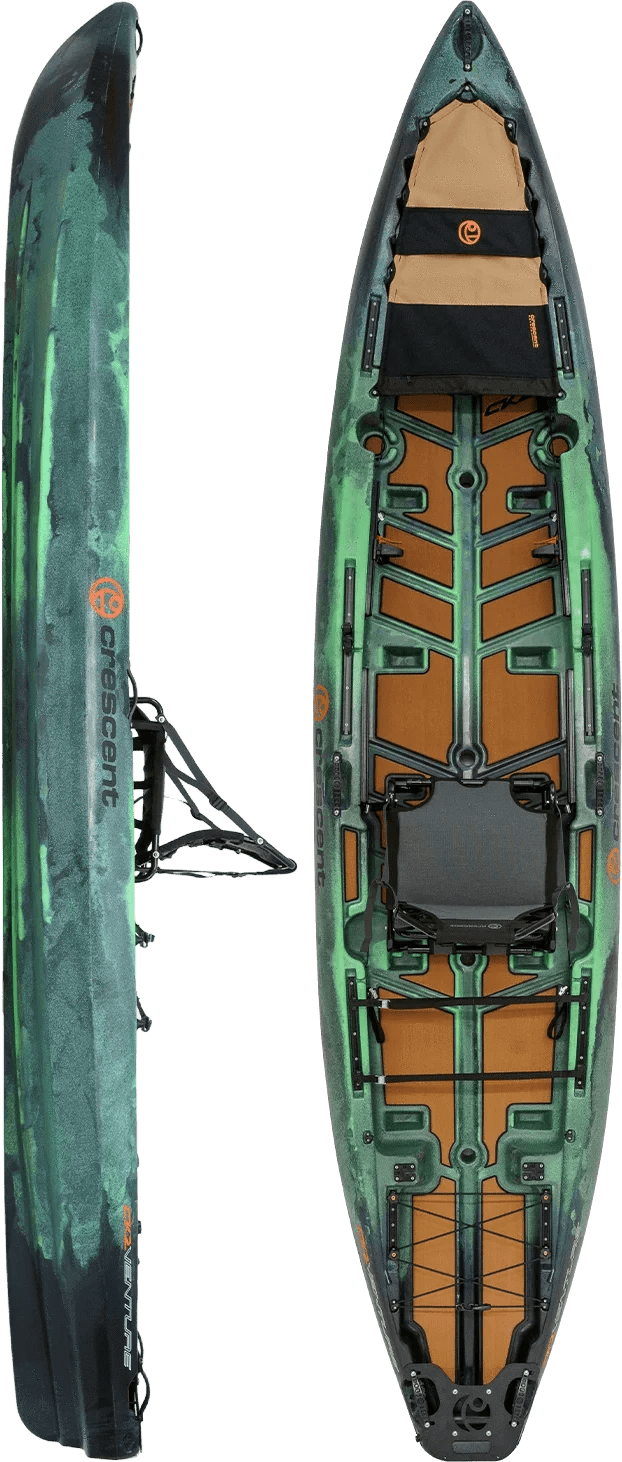 Crescent CK2 Venture Fishing Kayak, Fishing Kayak, Crescent, OG Camo, , at Festive Water Paddlesports