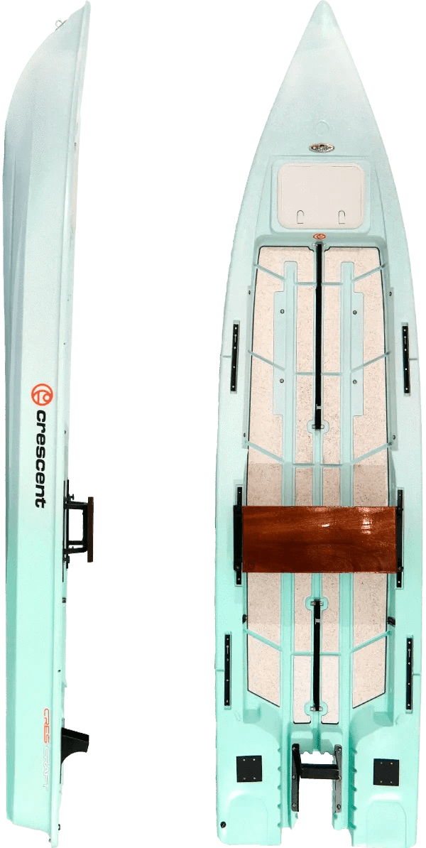 Crescent Cres - Craft Micro Skiff Fishing Kayak, Fishing Kayak, Crescent, Seafoam, , at Festive Water Paddlesports