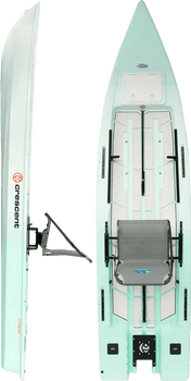 Crescent CresCraft Power Yak Fishing Kayak, Fishing Kayak, Crescent, Seafoam, , at Festive Water Paddlesports