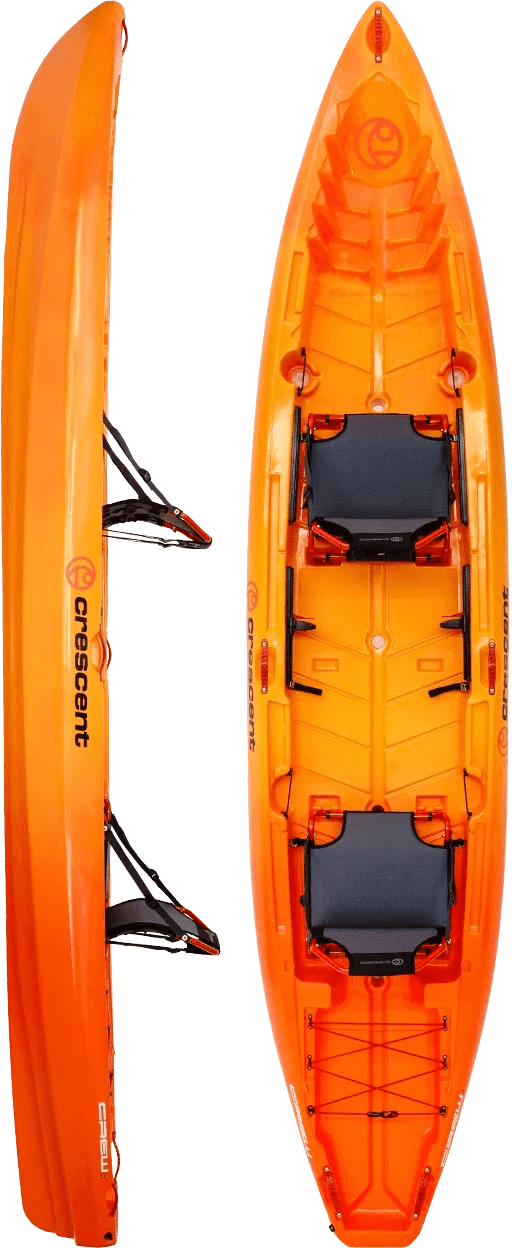 Crescent Crew 2+1 Tandem Kayak, Recreation Kayak, Crescent, Dawn, , at Festive Water Paddlesports