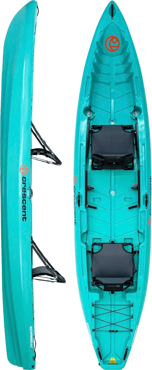 Crescent Crew 2+1 Tandem Kayak, Recreation Kayak, Crescent, Emerald Coast, , at Festive Water Paddlesports