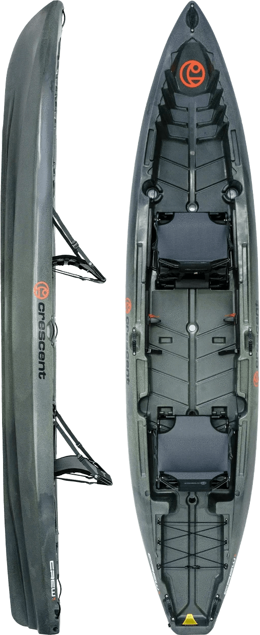 Crescent Crew 2+1 Tandem Kayak, Recreation Kayak, Crescent, Moon Rock, , at Festive Water Paddlesports
