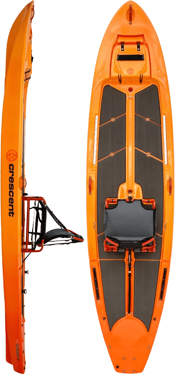 Crescent K Craft Hybrid Skiff, Fishing Kayak, Crescent, Dawn, Microskiff, at Festive Water Paddlesports