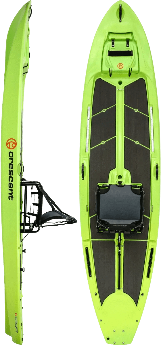 Crescent K Craft Hybrid Skiff, Fishing Kayak, Crescent, Flash, Microskiff, at Festive Water Paddlesports