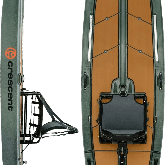 Crescent K Craft Hybrid Skiff, Fishing Kayak, Crescent, Moon Rock, Microskiff, at Festive Water Paddlesports