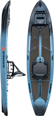 Crescent K Craft Hybrid Skiff, Fishing Kayak, Crescent, Nor'easter, Microskiff, at Festive Water Paddlesports