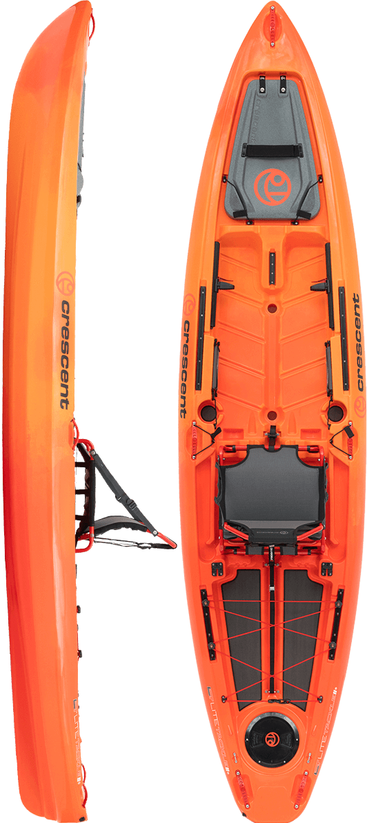 Crescent LiteTackle II Fishing Kayak, Fishing Kayak, Crescent, Dawn, , at Festive Water Paddlesports