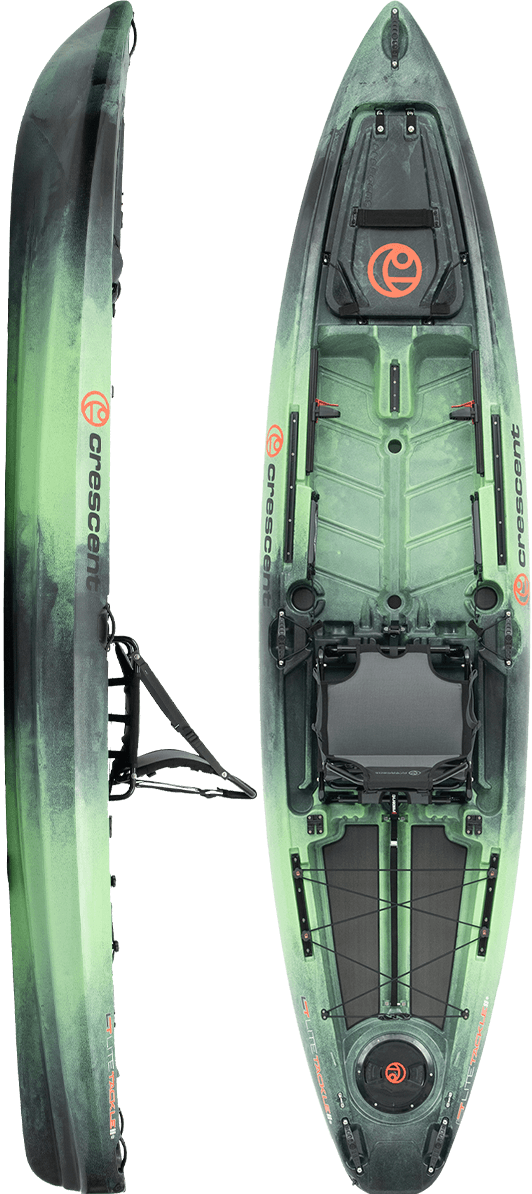 Crescent LiteTackle II Fishing Kayak, Fishing Kayak, Crescent, Dawn, , at Festive Water Paddlesports