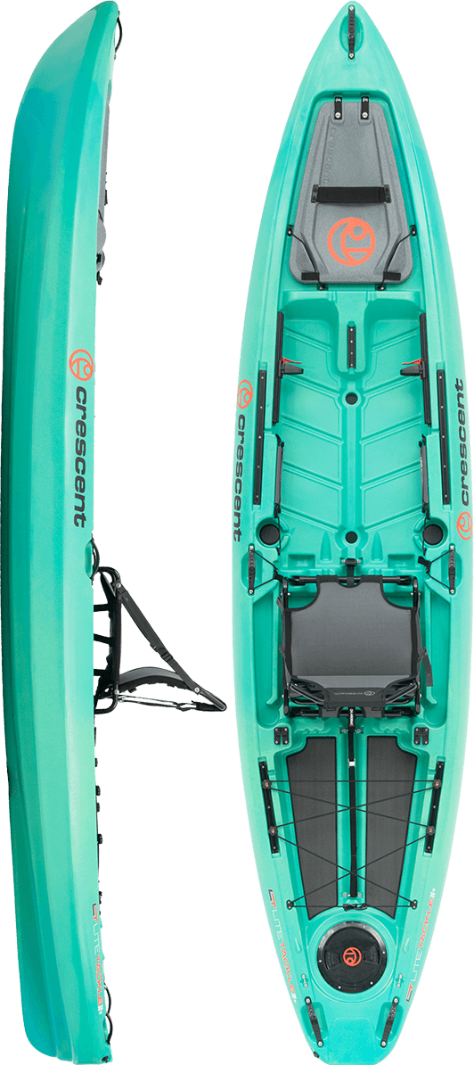 Crescent LiteTackle II Fishing Kayak, Fishing Kayak, Crescent, Dawn, , at Festive Water Paddlesports