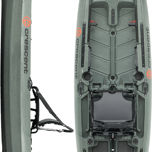 Crescent LiteTackle II Fishing Kayak, Fishing Kayak, Crescent, Dawn, , at Festive Water Paddlesports