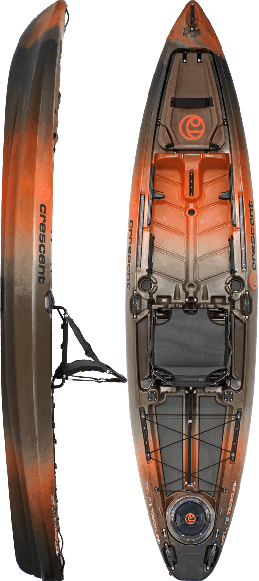 Crescent LiteTackle II Fishing Kayak, Fishing Kayak, Crescent, Timber at Festive Water Paddlesports