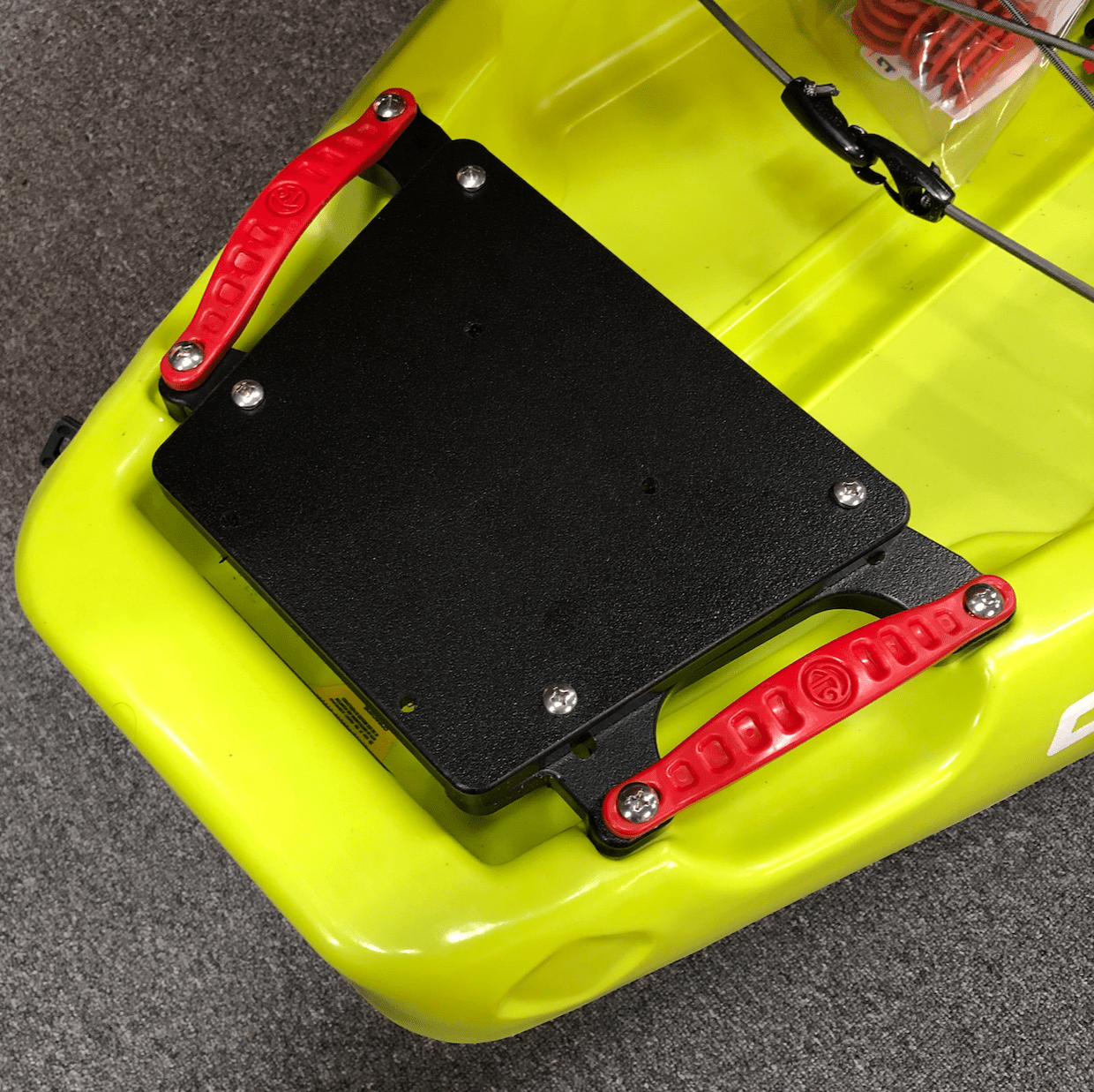 Crescent Rear Single Mounting Plate, Mounting Plates, YakGadget, LLC, , , at Festive Water Paddlesports