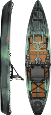 Crescent Shoalie Fishing Kayak, Fishing Kayak, Crescent, Moss, , at Festive Water Paddlesports