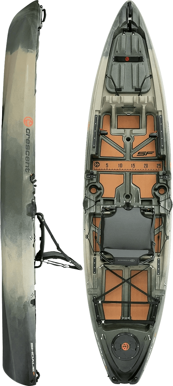 Crescent Shoalie Fishing Kayak, Fishing Kayak, Crescent, OG Camo, , at Festive Water Paddlesports