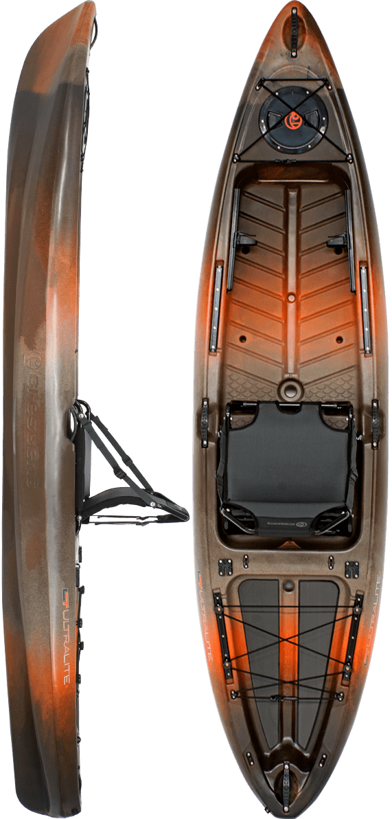 Crescent UltraLite Kayak, Fishing Kayak, Crescent, Timber at Festive Water Paddlesports