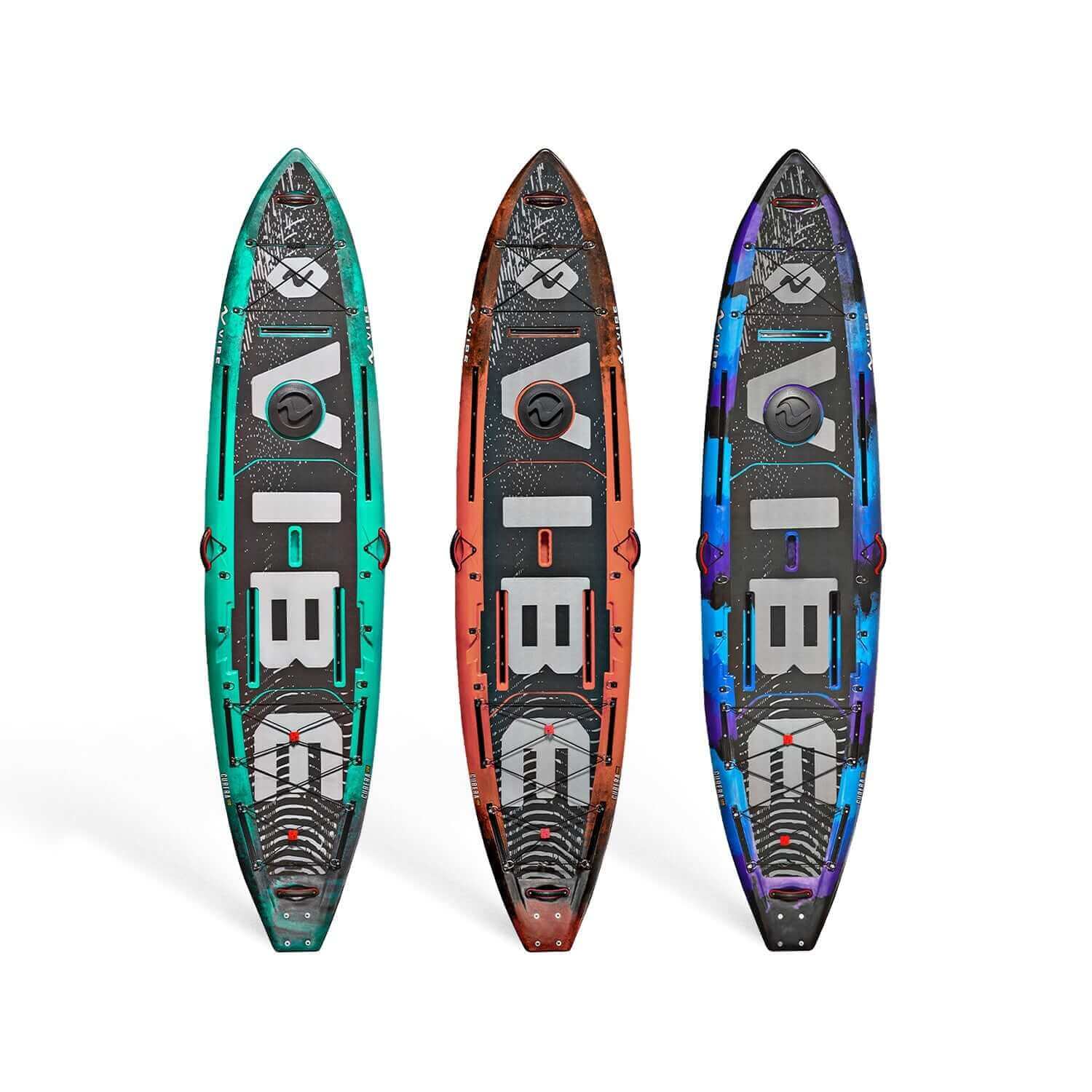 Cubera 120 Hybrid, Kayaks, Vibe Kayaks, Caribbean Blue at Festive Water Paddlesports