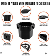 Cup Holder Pro, Accessories, YakAttack, Black at Festive Water Paddlesports