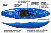 Dagger Indra Whitewater Kayak, Whitewater Kayak, Dagger Kayaks, Red, S/M, at Festive Water Paddlesports