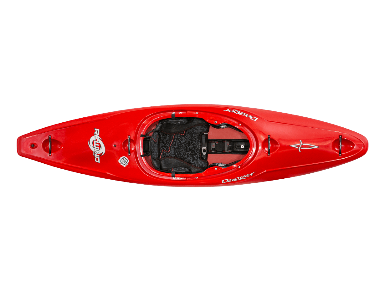Dagger Rewind Whitewater Kayak, Whitewater Kayak, Dagger Kayaks, Red, S, at Festive Water Paddlesports