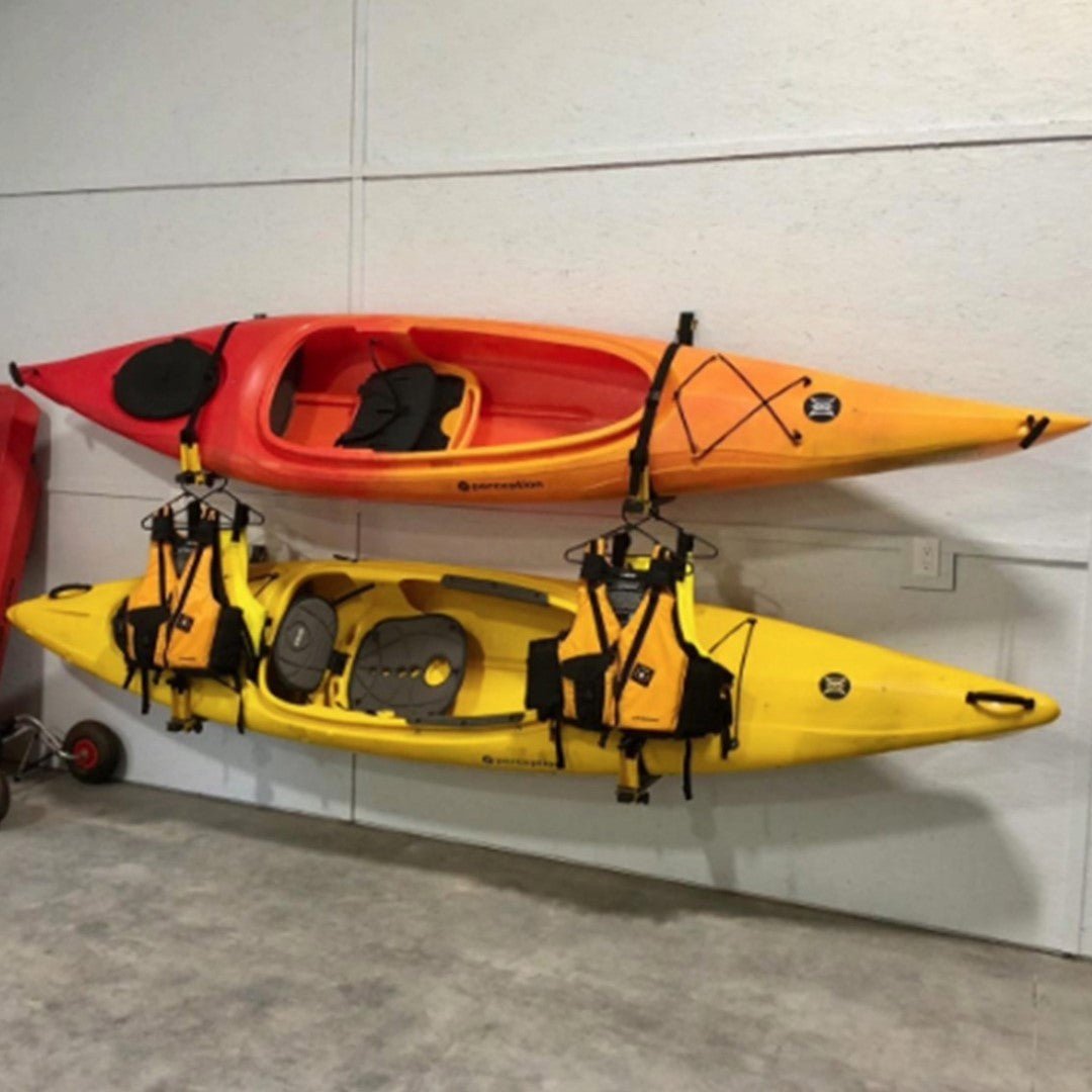 Deluxe Rack, Wall Storage, Suspenz, Safety Yellow at Festive Water Paddlesports