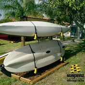 Deluxe Rack, Wall Storage, Suspenz, Safety Yellow at Festive Water Paddlesports