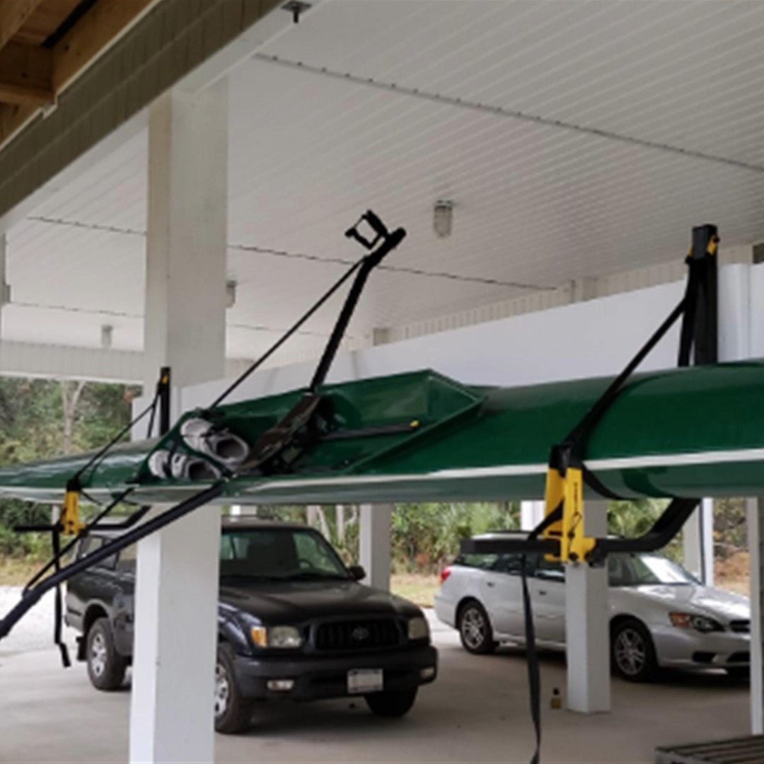 Deluxe Rack, Wall Storage, Suspenz, Safety Yellow at Festive Water Paddlesports