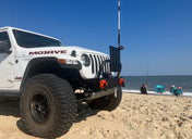 Dirty Winch Bumper for Jeep and Gladiator JK/JL/JT, , Boonedox USA, Black at Festive Water Paddlesports